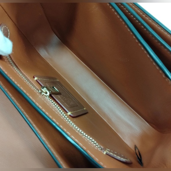 Coach Rogue HARD TO FIND Top Handle Bag In Brass/Dark Stone Multi MSRP: $695.00 - Picture 14 of 16